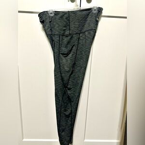 ODODOS black/grey full length Athletic Leggings with pockets 2XL